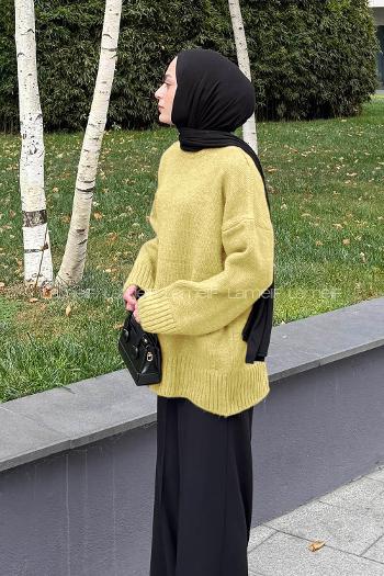 Yellow Turtle Neck Long Arm Jumper
