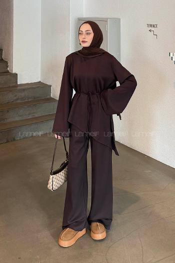 Lamelif Asimetrik Oyhso Takım Acı kahve