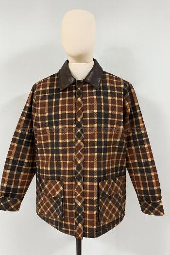 Brown Shirt Collar Long Arm Coat