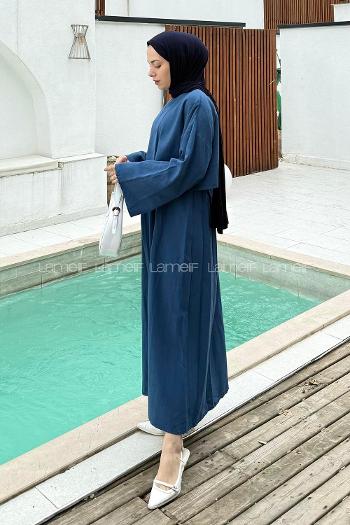 Saxe Crew Neck Long Arm Linen Flare Suit