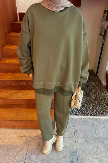 Lamelif Eşofman Takımı Haki