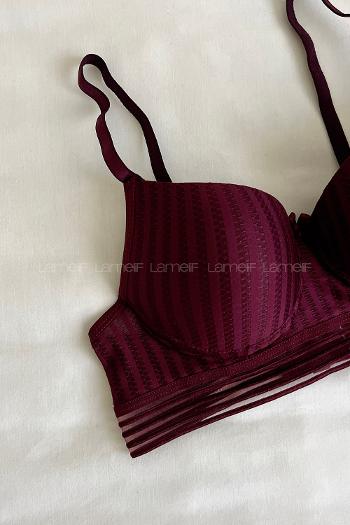 Lamelif Detaylı Push Up Sütyen