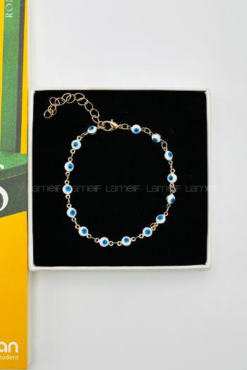 White-3 Without Accessories Gold Straight Wristband