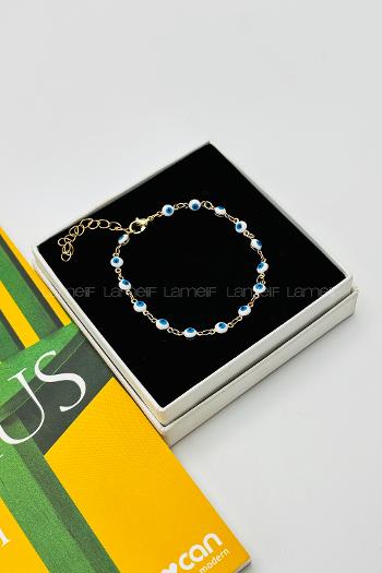 White-3 Without Accessories Gold Straight Wristband