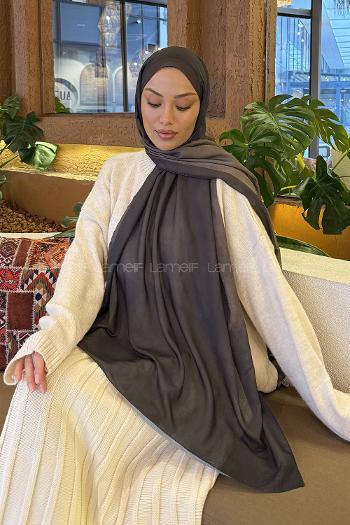 Lamelif Bulut Desen Müslin Şal Asker Yeşili