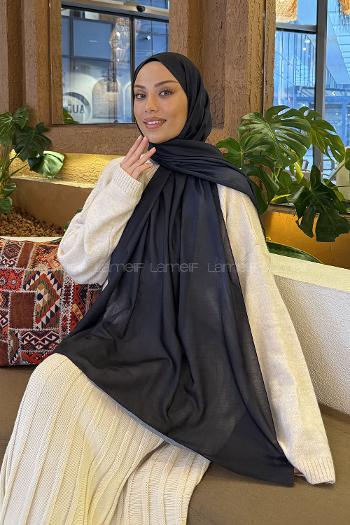 Lamelif Bulut Desen Müslin Şal Parlament Mavi