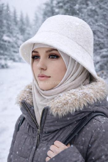 Lamelif Cashmere Kumaş Yumuşak Doku Balıkçı Şapka