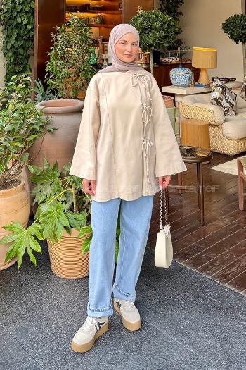 Stone Long Arm Cotton Kimono