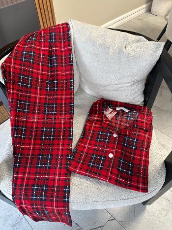 Lamelif Ekose Desen Pijama Takımı