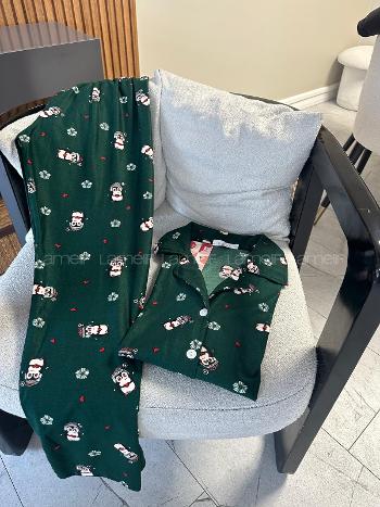 Lamelif Penguenli Pijama Takımı