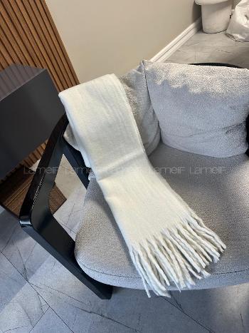 Lamelif Kadın Örgü Püsküllü Atkı Şal