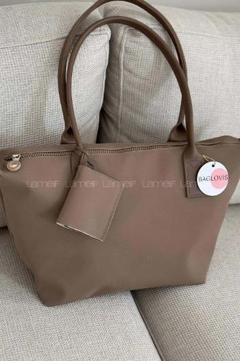 Lamelif Cüzdan Askılı Salaş Kadın Çanta Acı Kahve