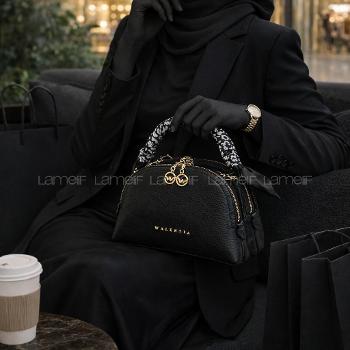 Lamelif Fular Detaylı Armoli El ve Omuz Çantası