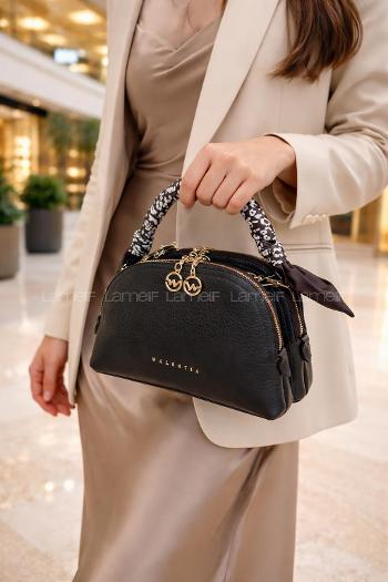 Lamelif Fular Detaylı Armoli El ve Omuz Çantası