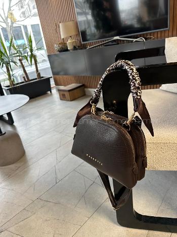 Lamelif Fular Detaylı Armoli El ve Omuz Çantası