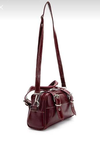 Lamelif Montanna Gümüş Detaylı Kadın El Ve Omuz Çantası Bordo
