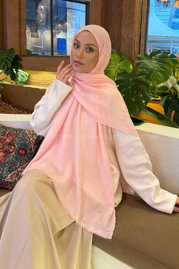 Lamelif Bambu Şal Şeker Pembesi