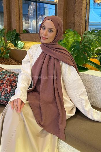 Lamelif Comfort Pamuk Şal Koyu Gül