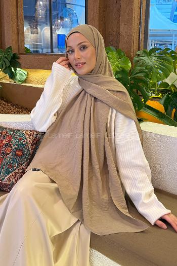 Lamelif Comfort Pamuk Şal Vizon