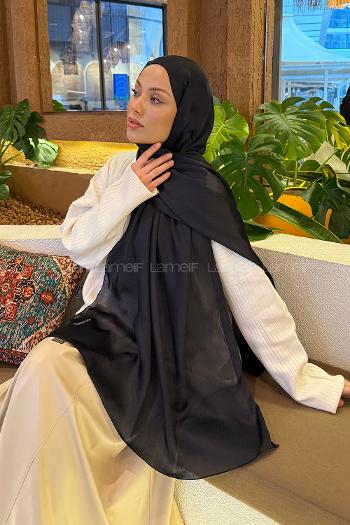 Lamelif Janjan Şal Koyu Lacivert