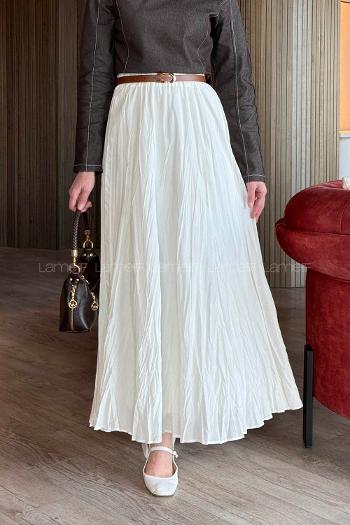 Lamelif Kot Bluz-Etek Takım Kahverengi