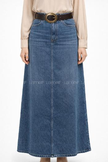 Lamelif Oval Tokalı Krem Suni Deri Kadın Kemer – Vintage Seri