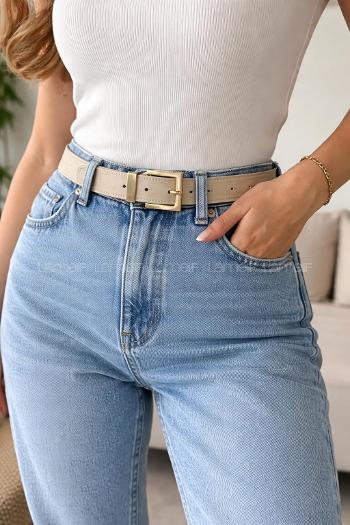 Lamelif Valencia Gold Tokalı Siyah Kadın Kemer