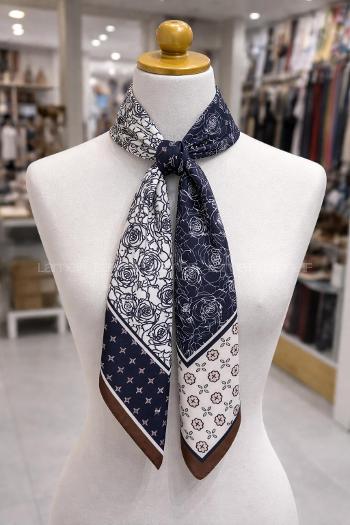 Navy Blue Foulard
