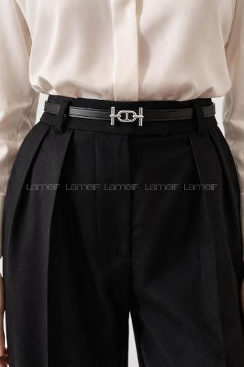 Lamelif Gümüş Tokalı İnce Kadın Kemer,Pantolon Kemeri ,Gömlek Kemeri Çeket Kemeri