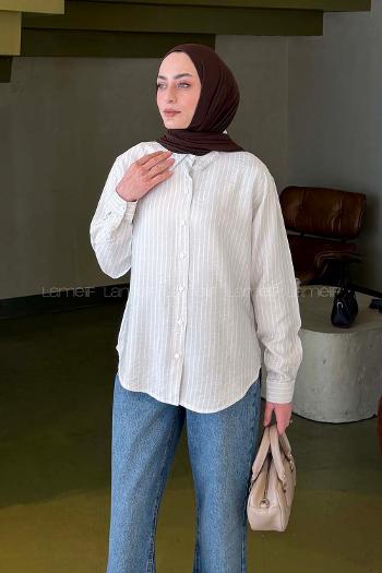 Stone Shirt Collar Long Arm Modal Shirt