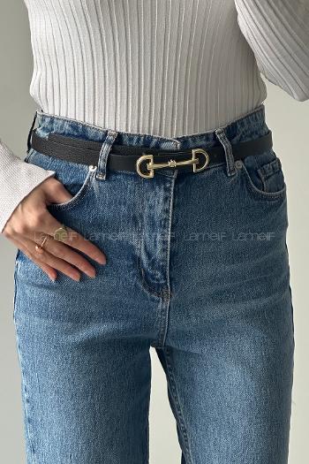 Black Belted Silver Belt