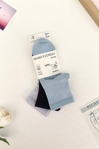 Lamelif 3lü İhracat Yarım Konç Çorap