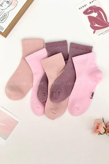 Lamelif 3lü İhracat Yarım Konç Çorap