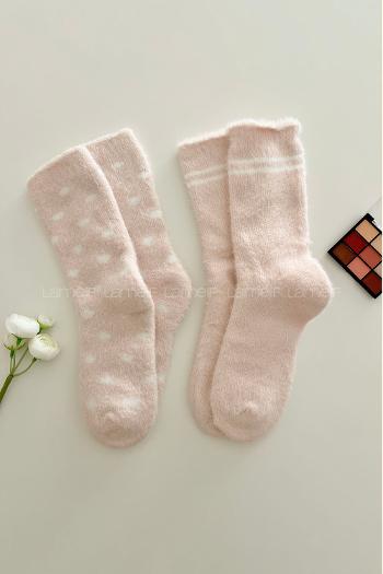 Lamelif 2li Peluş Çorap