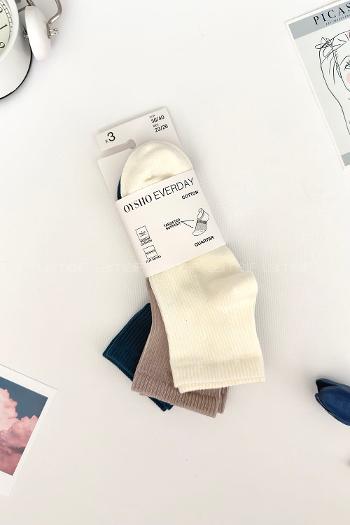 Lamelif 3lü İhracat Yarım Konç Çorap