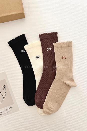 Lamelif 4lü Kurdale Soket Çorap