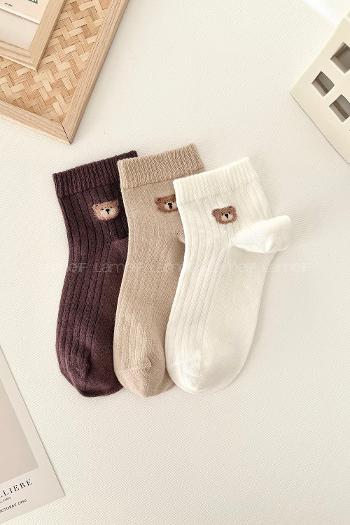 Lamelif 3lü Ayı Yarım Konç Çorap