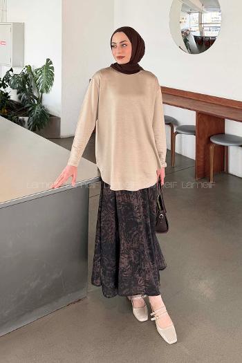 Lamelif Basic Sweat Bej