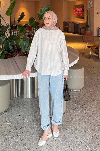 Stone Shirt Collar Long Arm Modal Shirt