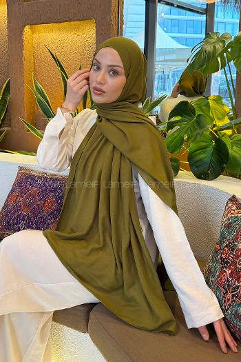 Lamelif Comfort Pamuk Şal Soft Yeşil