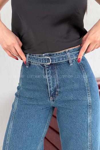 Blue-1 Denim High Waist Denim Pants