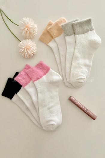 Lamelif 4lü Peluş Çorap