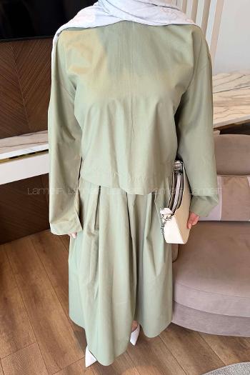 Lamelif Etekli Takım Çağla Yeşili