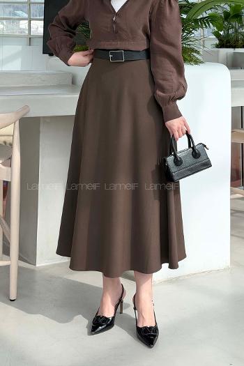 Lamelif Daisy Etek Soft Kahve