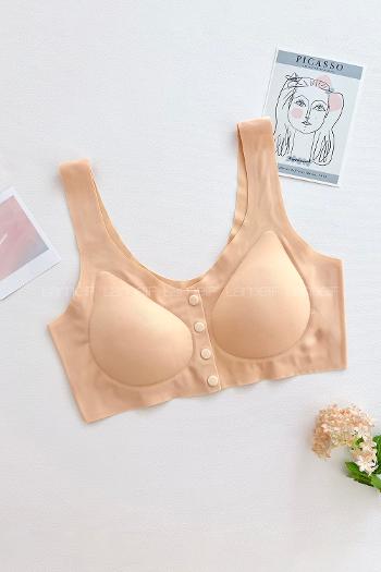 Lamelif İhracat Önü Çıtçıtlı Hafif Destekli Kopçasız Sütyen