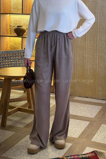Soil Viscose Fabric High Waist Comfortable Pants