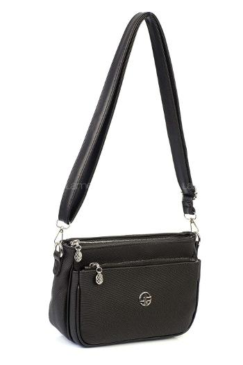 Lamelif Çok Bölmeli Bayan Çapraz Çanta Siyah