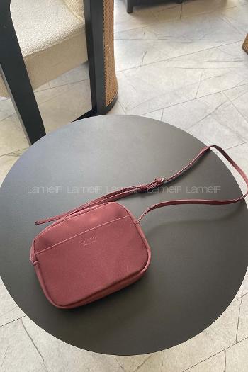 Lamelif Mini Urban Çapraz Askılı Çanta Bordo