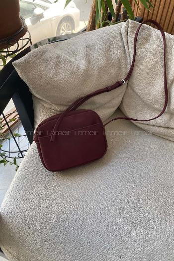 Lamelif Mini Urban Çapraz Askılı Çanta Bordo