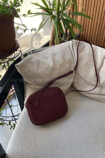 Lamelif Mini Urban Çapraz Askılı Çanta Bordo
